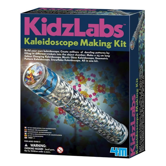 Bricolage pour Enfants Curieux matériau Polyvalent avec Couleurs et mélange de matériaux colorés 30327 moses PhänoMINT Kaléidoscope à fabriquer soi-même – Kit d/'expériences